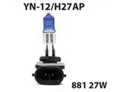 KIT LAMPADA H27 27W 12V PAR CONECTOR ''L" SUPER BRANCA - 16796